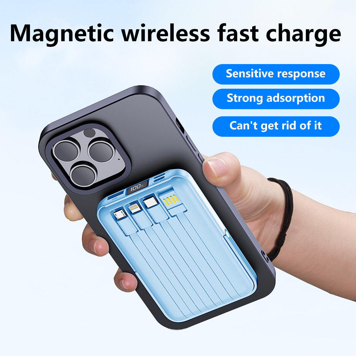 9000000mAh Power Bank 4 USB LED Fast Charger Battery Pack for Mobile Phone