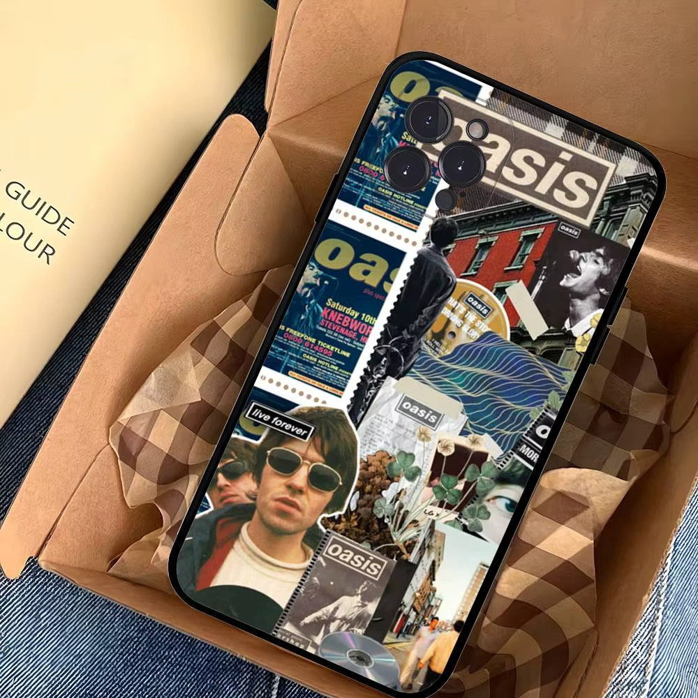 Rock Band Oasis Phone Case iPhone 17 16 15 14 13 12 Air/Max/Pro/Pro Max/Plus