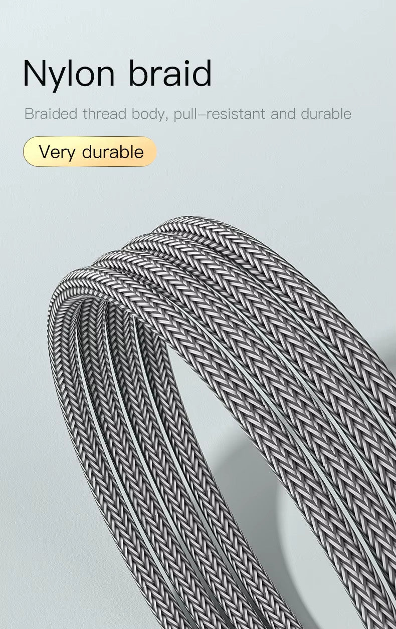Type C to Type C Cable PD 60W Fast Charger Long Braided