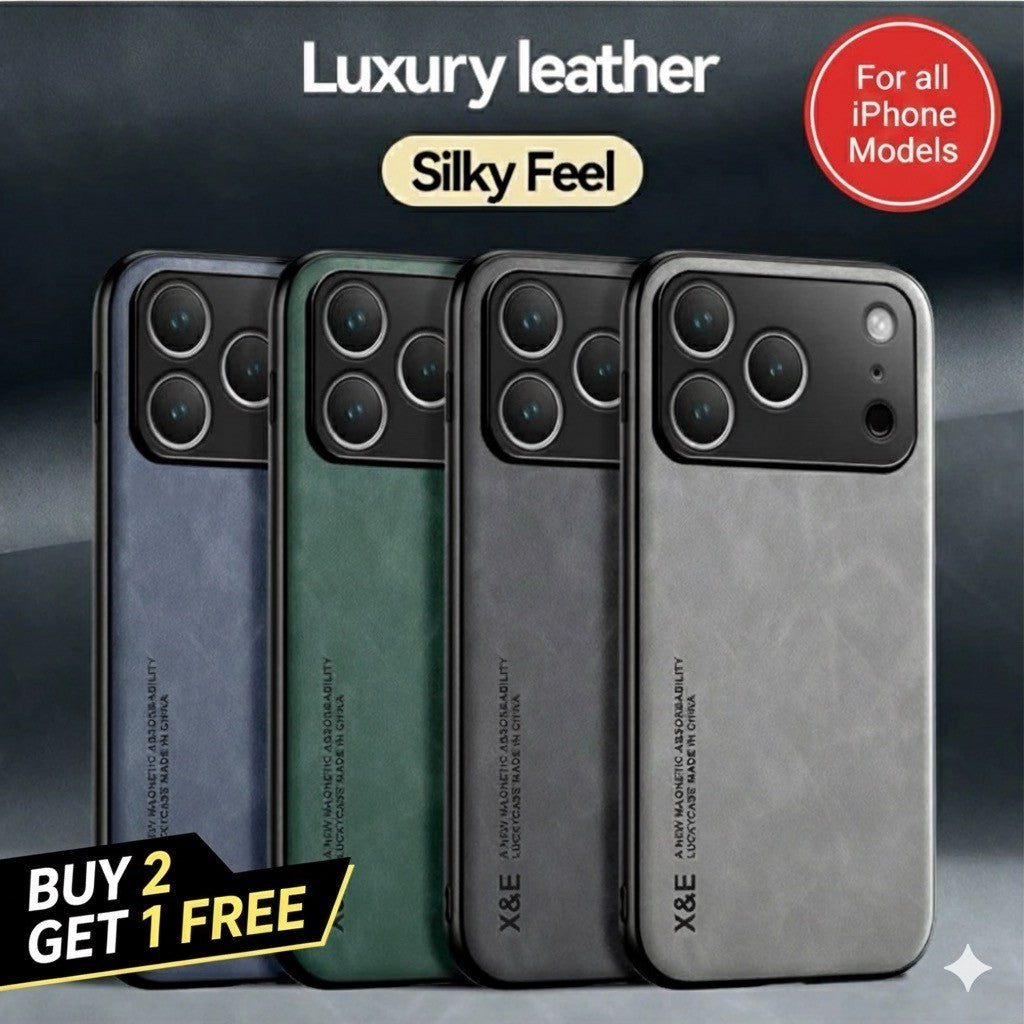 Shockproof Leather Magnetic Case For iPhone's