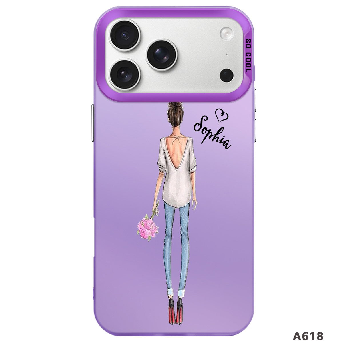 IPhone Case For iPhone 16 Pro 14 15 Pro Max 17e Customized Fashion Girls Cover