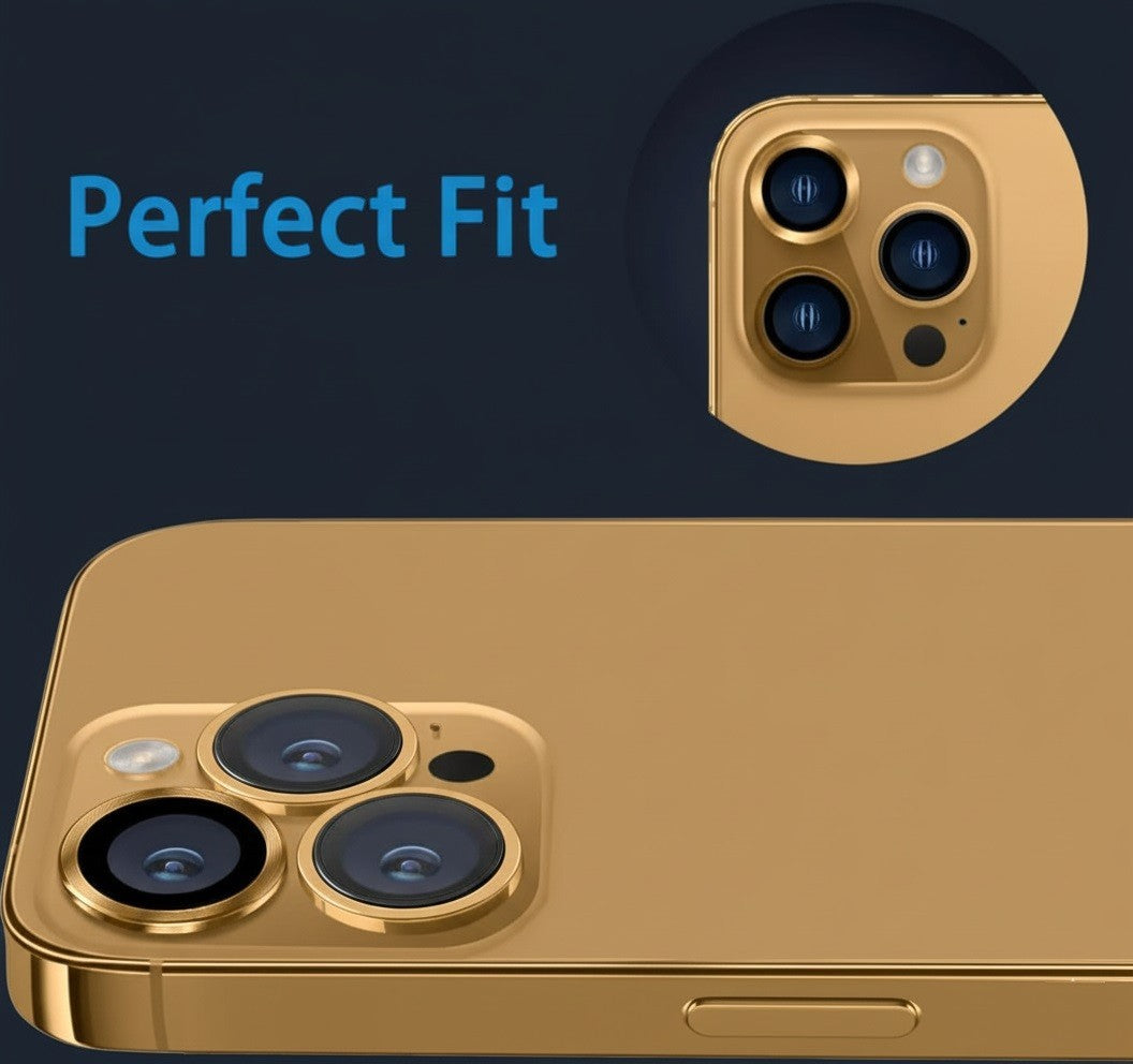Camera LensGlass Protector Metal Ring for iPhone 17 Pro 14Pro 15Pro 16Pro 17E 13