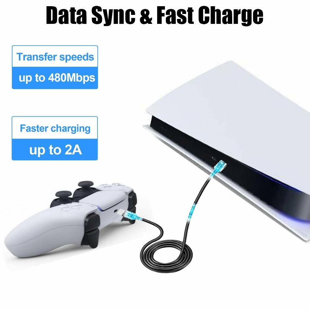 USB Play and Charge Charging Cable for PS5