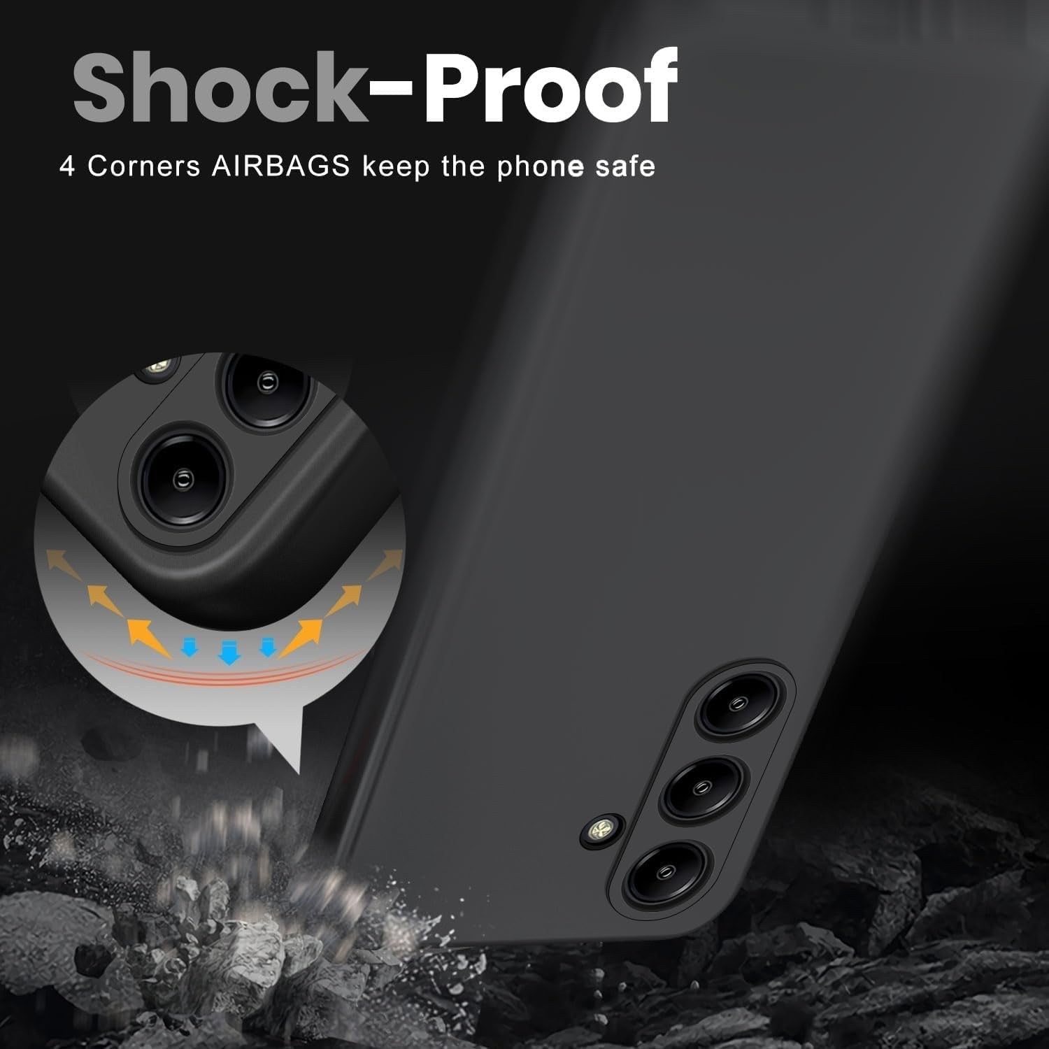 Case For Samsung A07 A06 A16 A17 A26 A35 A36 A56 Black Cover UK