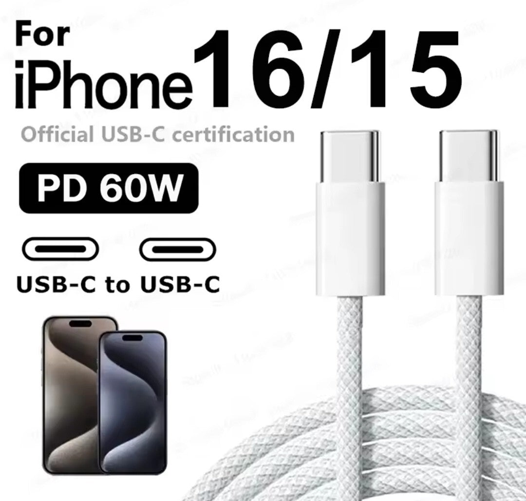 GENUINE ORIGINAL For iPhone 16 Pro Max,15,17 Pro Charger Type C to C Cable Fast