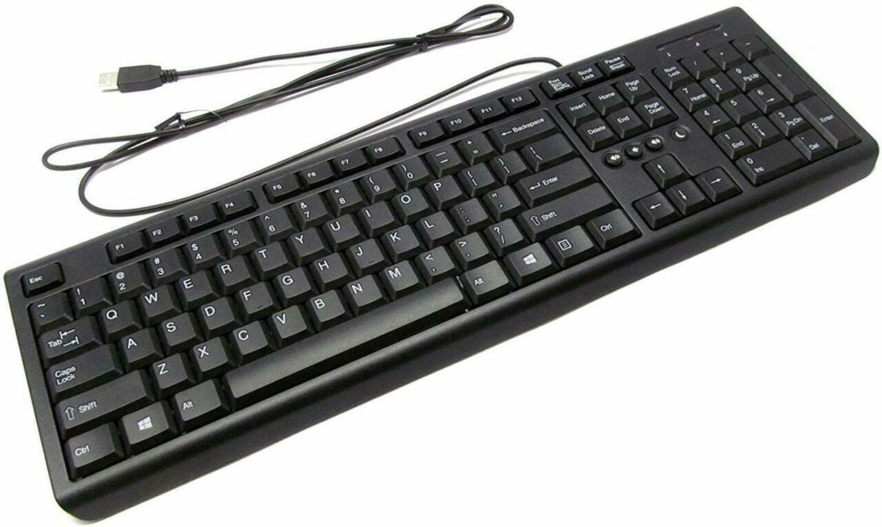 USB Wired OPTICAL Keyboard Mouse PAD MAT Combo Set UK layout PC Laptop Desktop