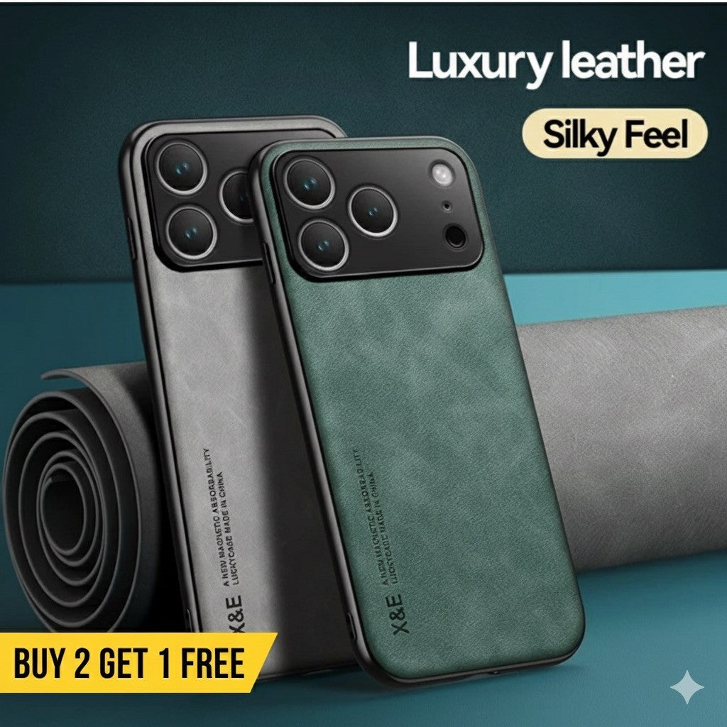Shockproof Leather Magnetic Case For iPhone's
