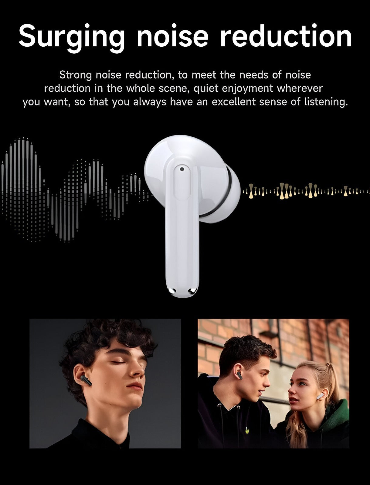 Wireless Earbuds Bluetooth 5.4 TWS Earphones In-Ear Pods for iPhone & Android