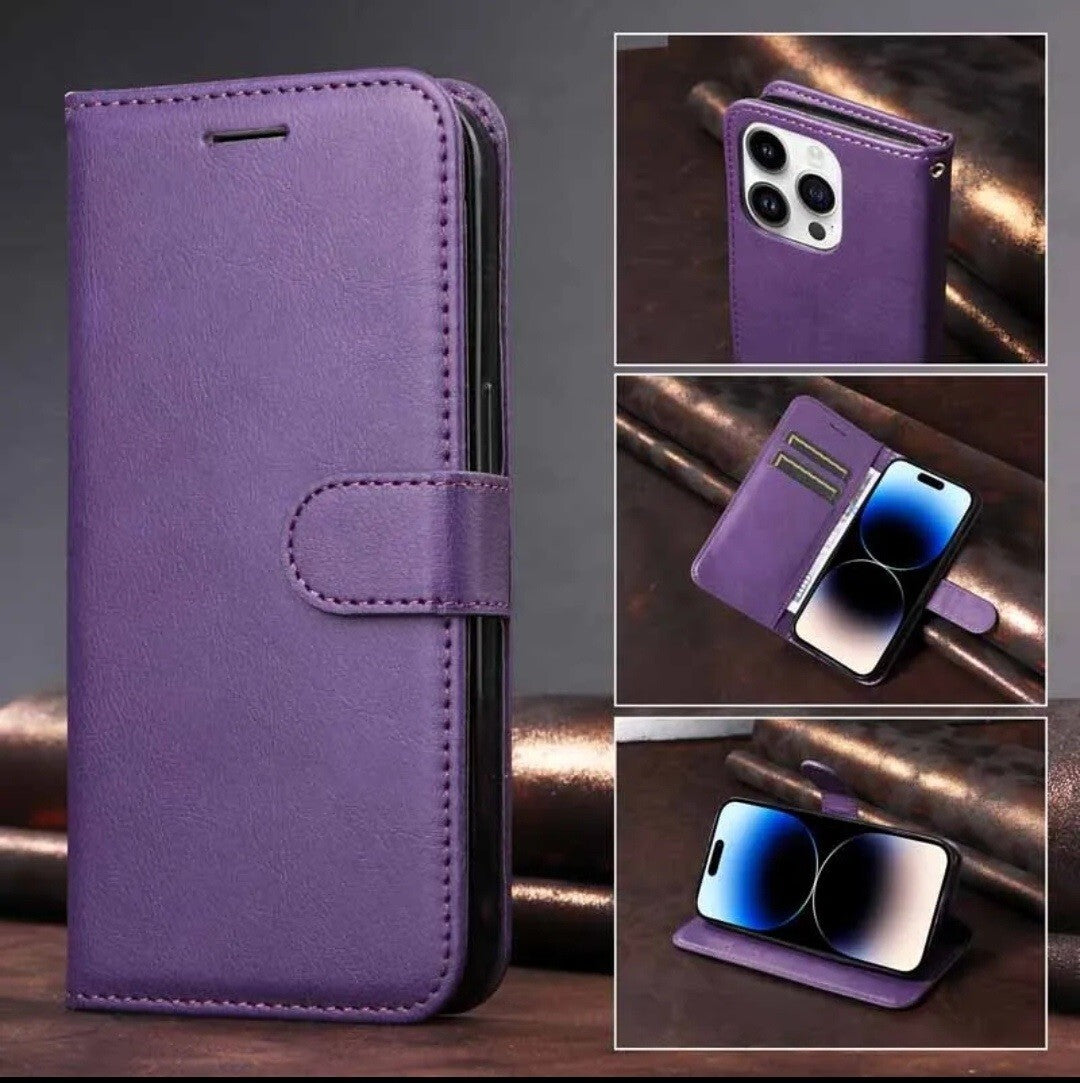 Case For iPhone 17 Pro Max 17e 15Pro 14 13 12 11Pro XR SE 16 Leather Flip Wallet