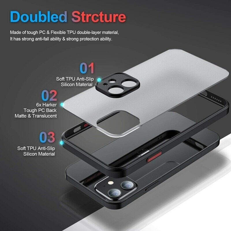 Case for iPhone 17 16 15 14 Pro Max 13 12 11 Plus 7 8 Mini Shockproof Cover