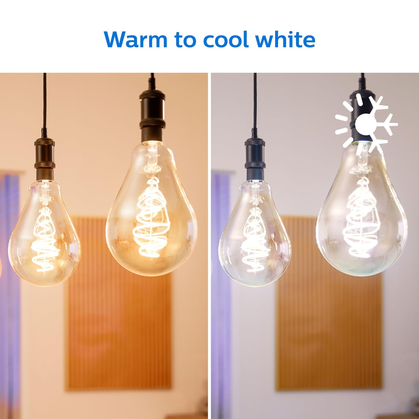 Philips WiZ Smart Vintage Ginat Edison E27 LED Light Bulb Dimmable Tuneable