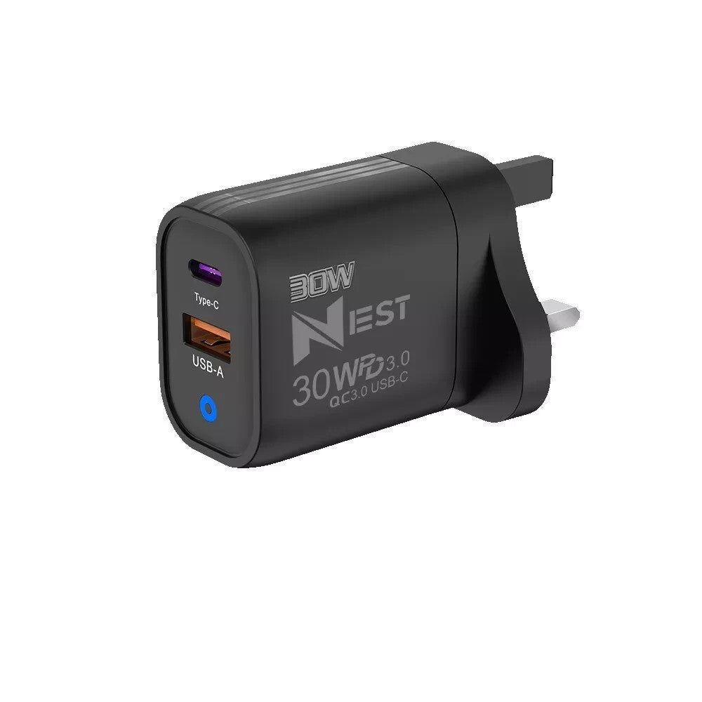 For iPhone 17 16 Pro Max Samsung Fast Charging 22.5W USB-C PD Plug Charger Cable