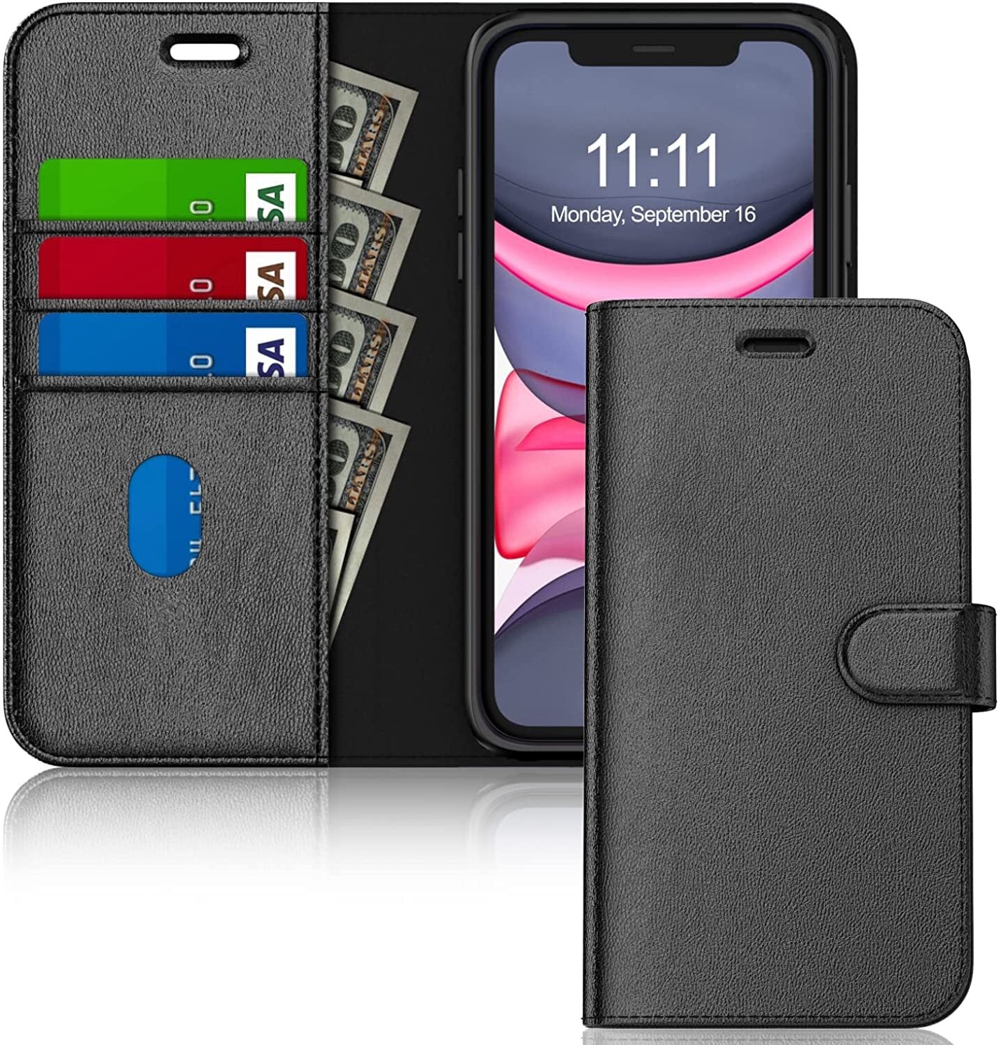 Case For iPhone 17 Pro Max 17e 15Pro 14 13 12 11Pro XR SE 16 Leather Flip Wallet