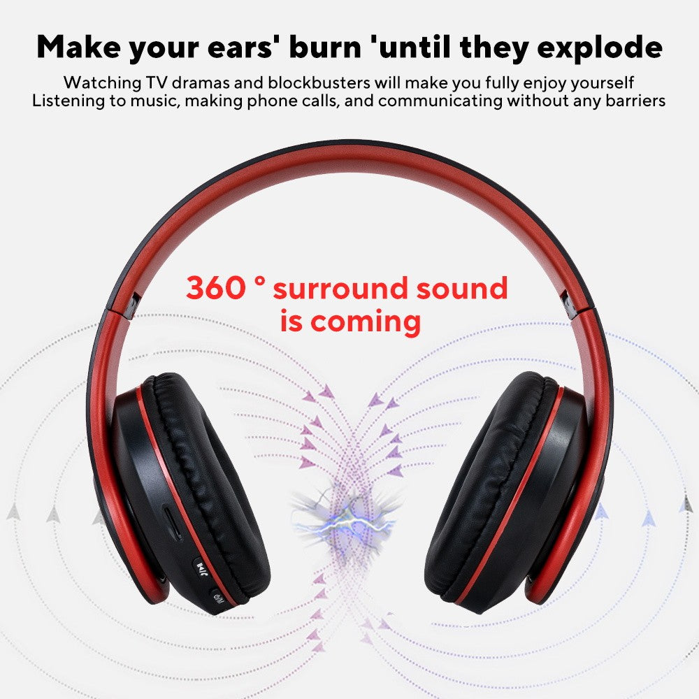 Headphones Bass HiFi Over Ear Headset Earphone Stereo Noise Cancelling Headset