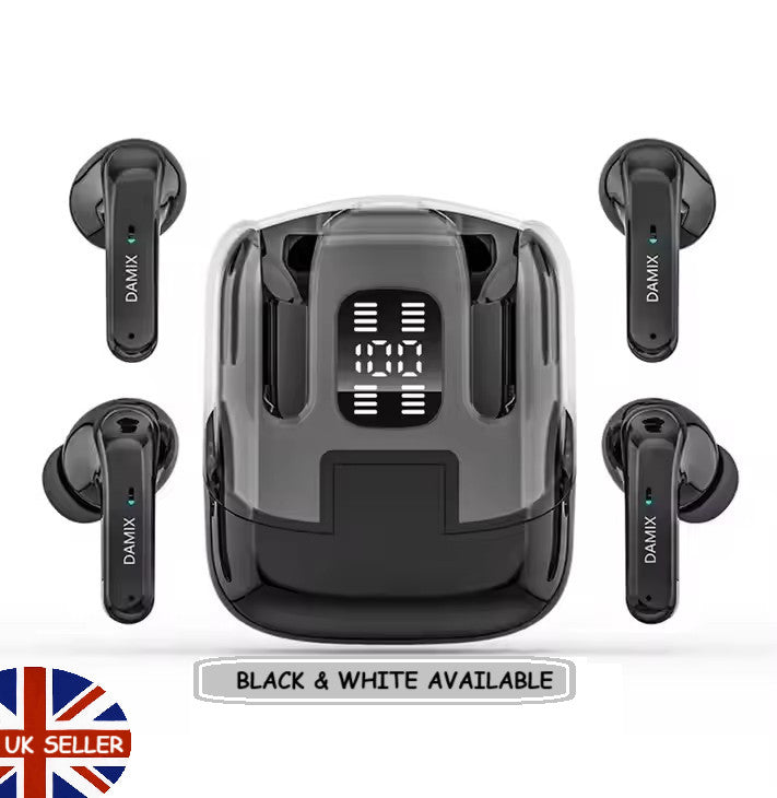 TWS Wireless Earbuds Bluetooth 5.5 Earphones 4 ENC Mics IP7 For Android & iPhone