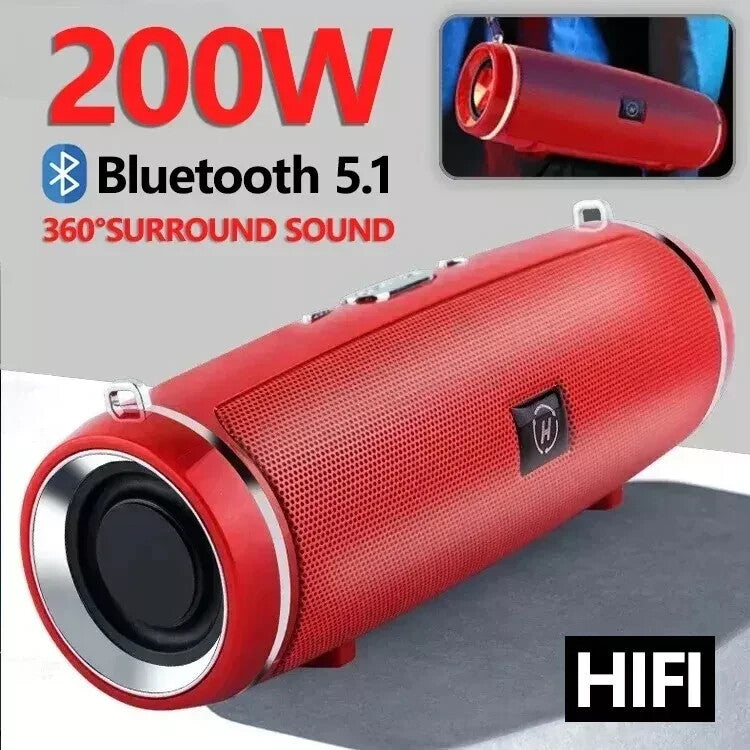 Ultra Loud High Bass Bluetooth Speakers Portable Outdoor Wireless Speaker Indoor