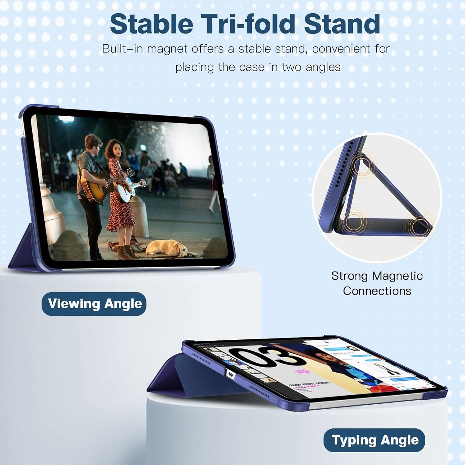 Leather Magnetic Smart Case for Apple iPad