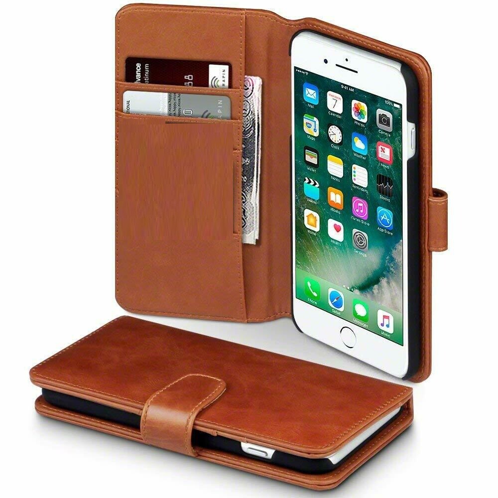 Case For iPhone 17 16 15 14 Pro Max Plus 13 12 11 7 XR Leather Flip Wallet Cover