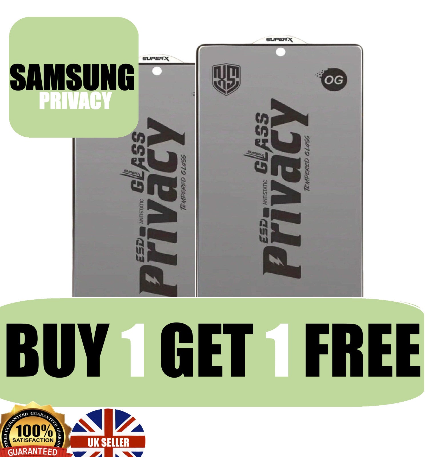 Privacy Screen Protector For Samsung S25 24 Ultra Plus PREMIUM Tempered Glass