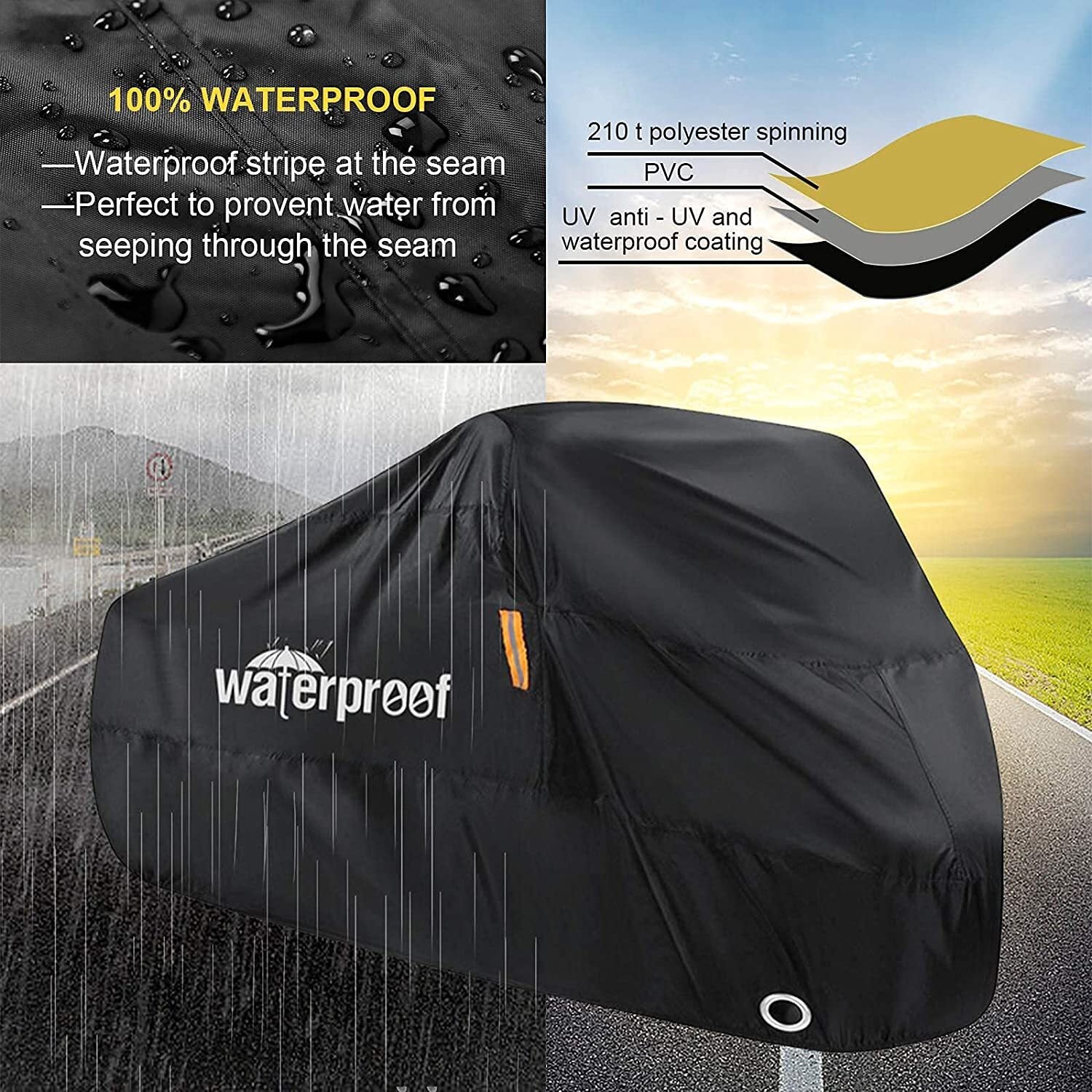 Waterproof Mountain Bike Bicycle Cover Heavy Duty Outdoor Protector 1/2Bikes