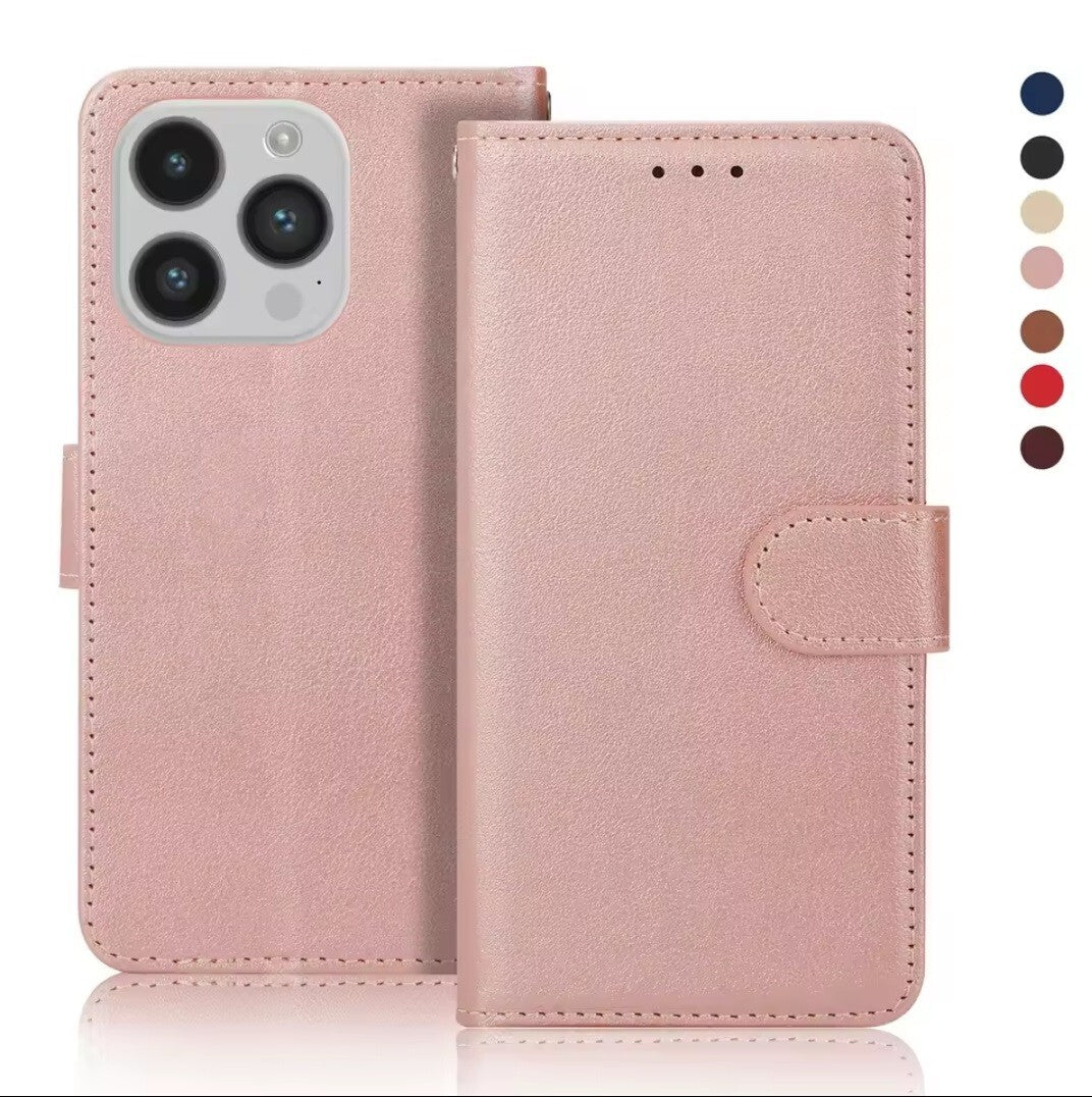 Case For iPhone 17 Pro Max 17e 15Pro 14 13 12 11Pro XR SE 16 Leather Flip Wallet