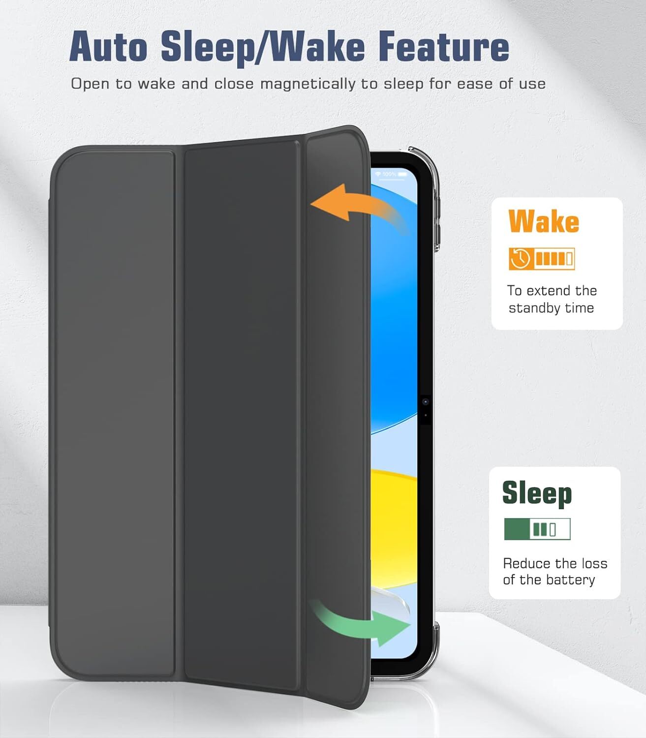 Leather Magnetic Smart Case for Apple iPad