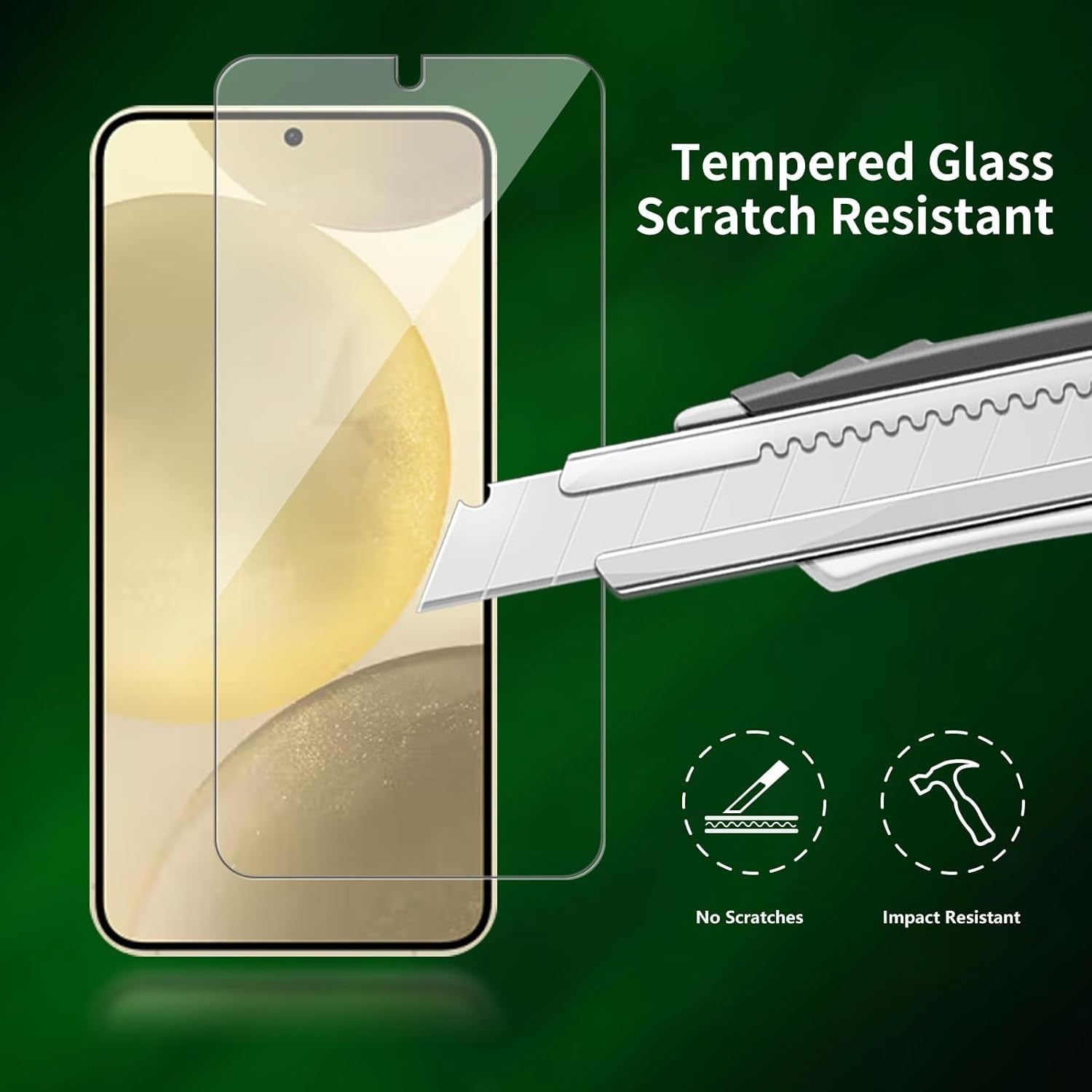 For Samsung S25 Ultra S24 S23 S22 S21 S20 Plus Tempered Glass Screen Protector