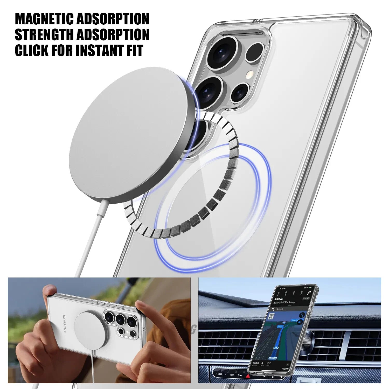 Case For Samsung Galaxy S26 S25 S24 S23 S22 Ultra Clear Phone Cover