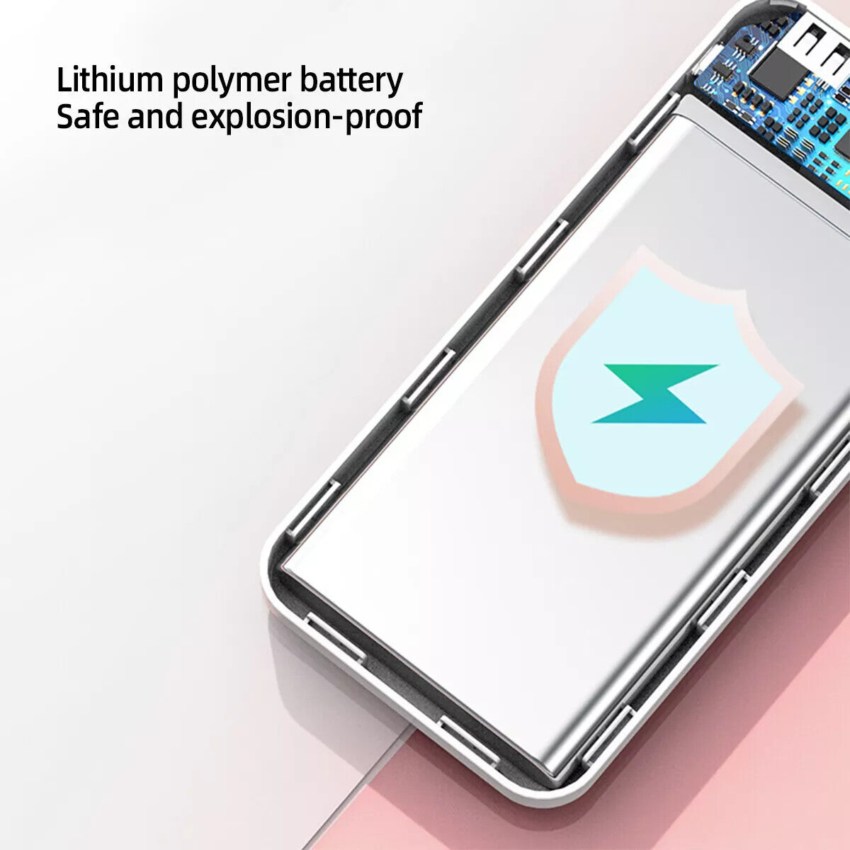9000000mAh Power Bank Pack 2 USB External Battery Fast Charger for Mobile Phone
