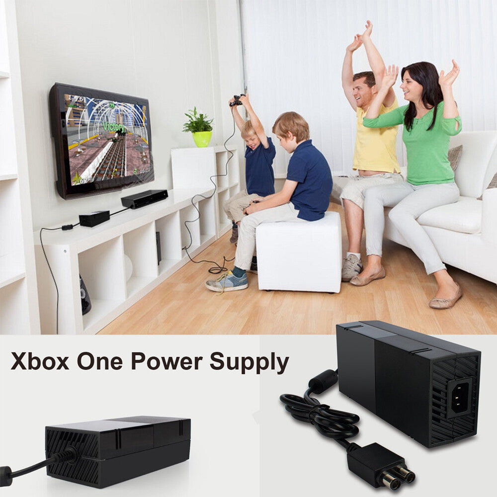 For XBOX ONE Power Supply Brick Console With AC Adapter UK Power Cable Charger