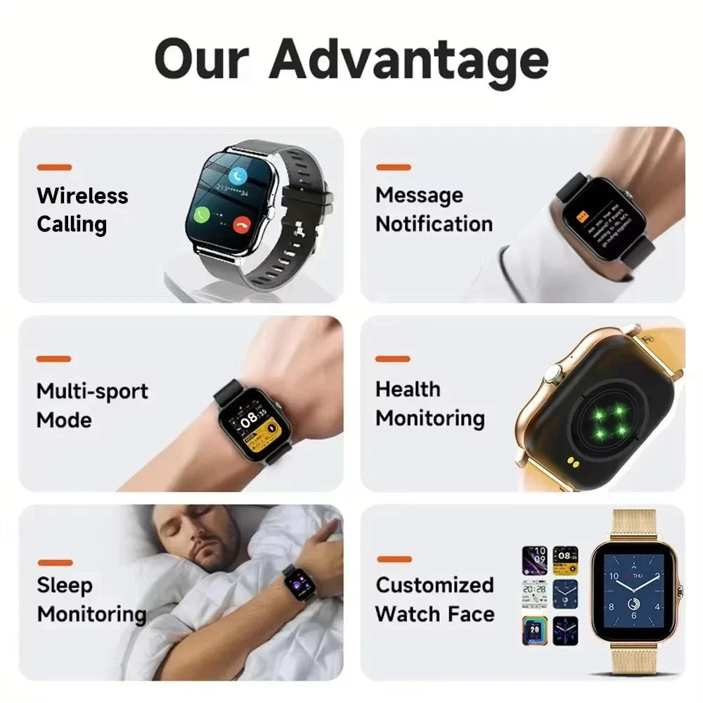 Smart Watch Men Women Fitness Tracker Blood Pressure Heart Rate Sport Watches.UK