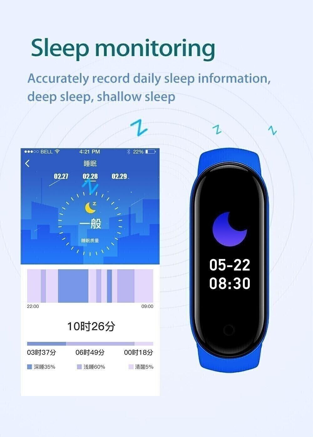 Fitbit Smart Watch Gym Band Fitness Tracker Heart Rate Monitor