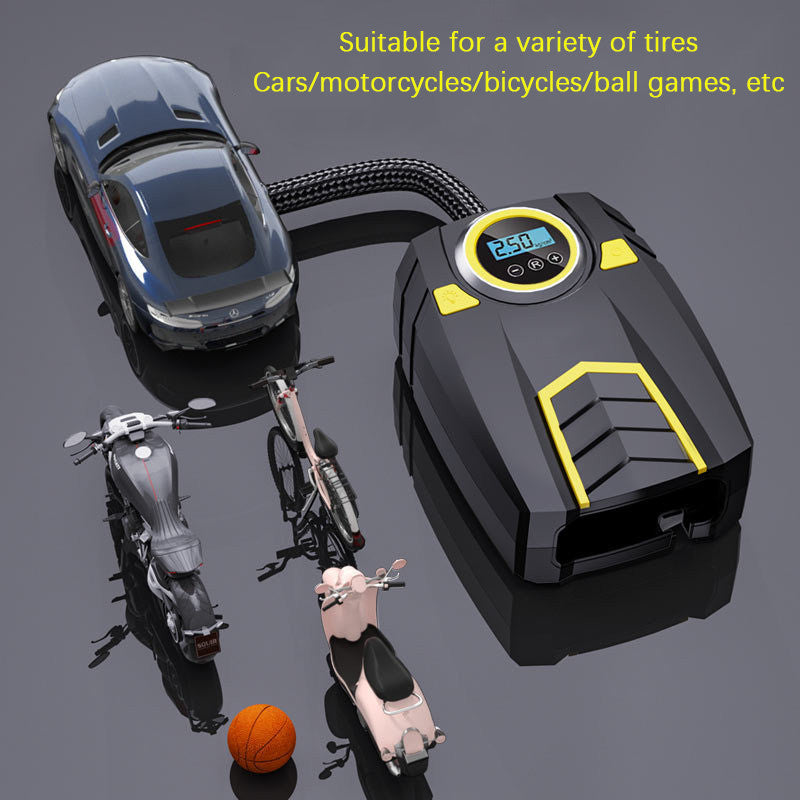 UK Car Tyre Inflator Pump Digital Portable Tyre Air Compressor Pump 12V Electric