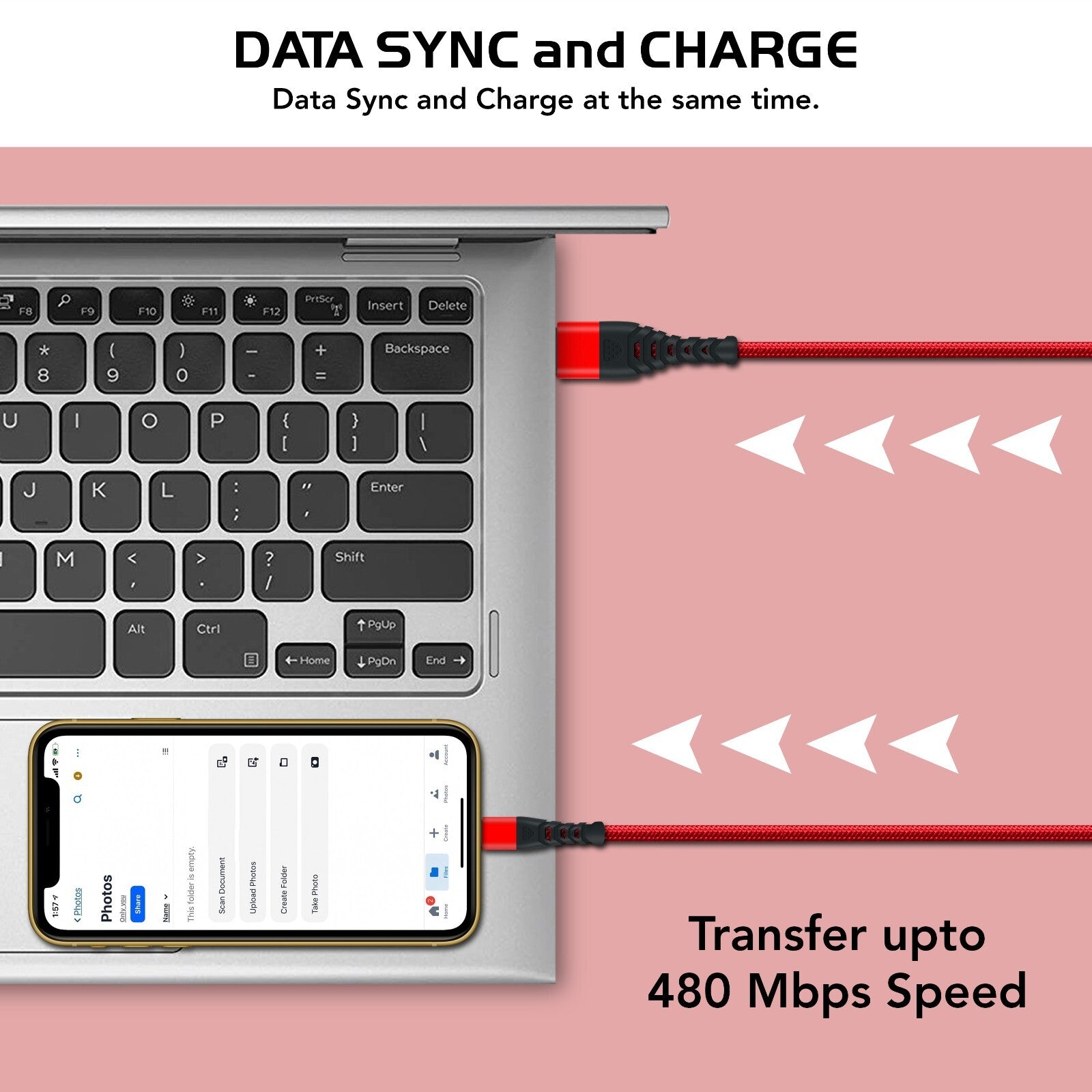 Heavy Duty Braided Long USB Fast Charger Cable For iPhone 14 Pro Max 13 12 11 XS