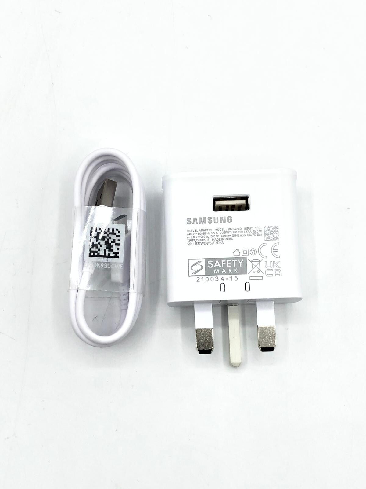 Samsung Main Fast Charger Plug Adapter USB C Cable