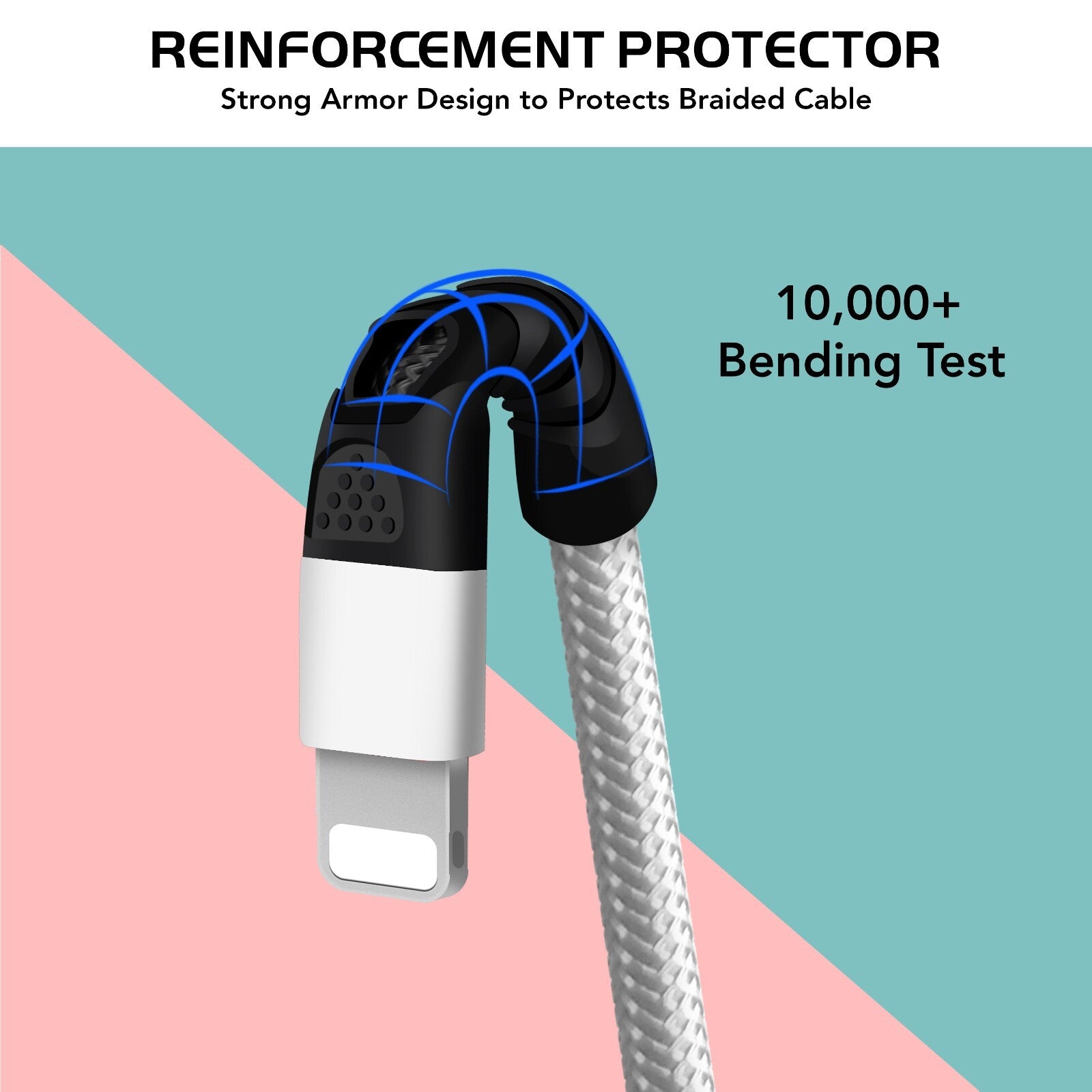 Heavy Duty Braided Long USB Fast Charger Cable For iPhone 14 Pro Max 13 12 11 XS
