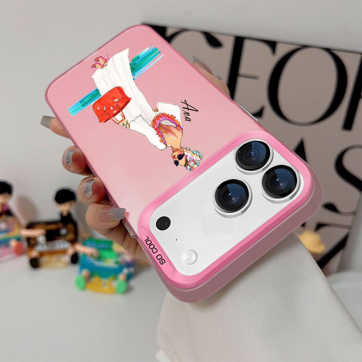 IPhone Case For iPhone 16 Pro 14 15 Pro Max 17e Customized Fashion Girls Cover