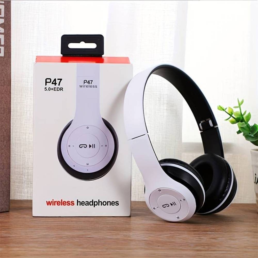P47 Wireless Bluetooth Headphones with Noise Cancelling Over-Ear Earphones 5.1