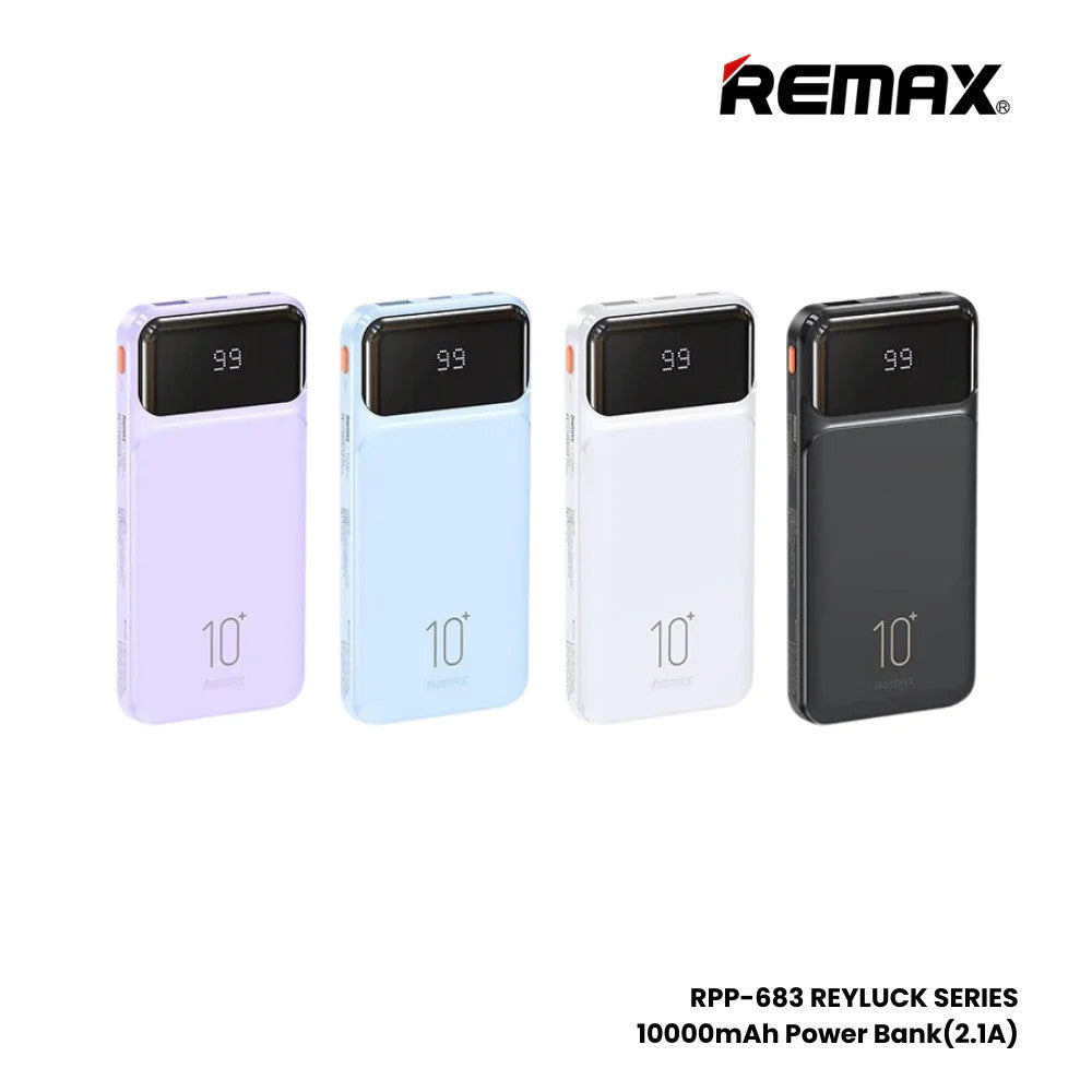 10000mAh Power Bank with Built-in Cables Fast Charging for iPhone & Android