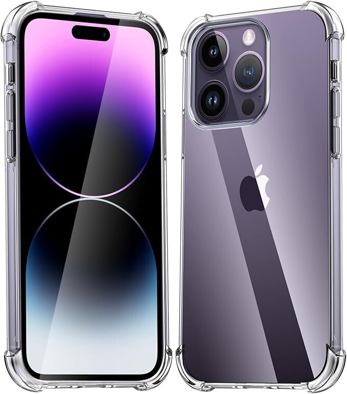 Case For iPhone 16 15 14 Pro Max Plus 13 11 12 7 8 Clear Cover Shockproof