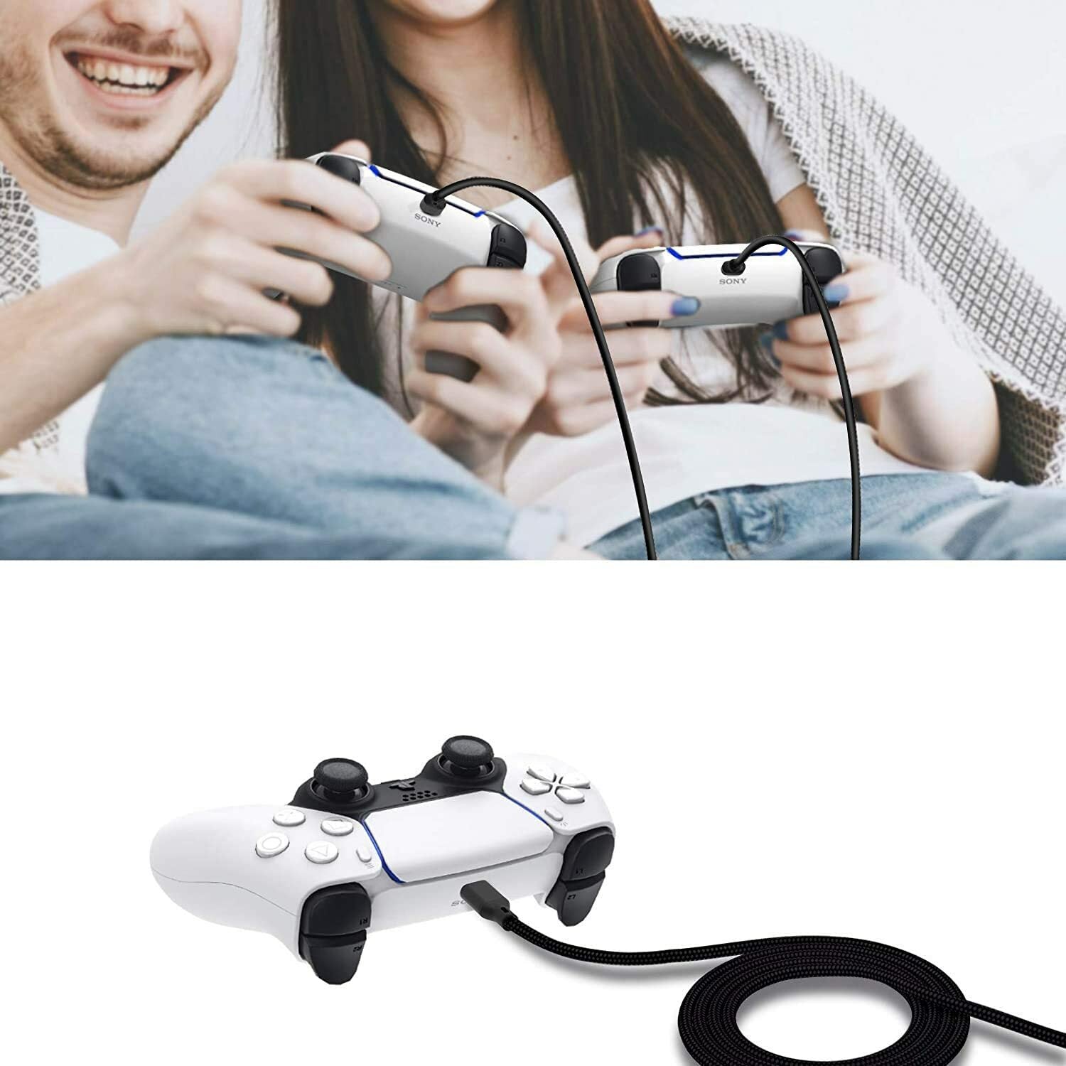 USB Play and Charge Charging Cable for PS5