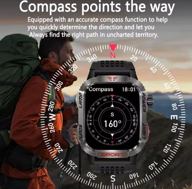 Military GPS Smart Watch Men