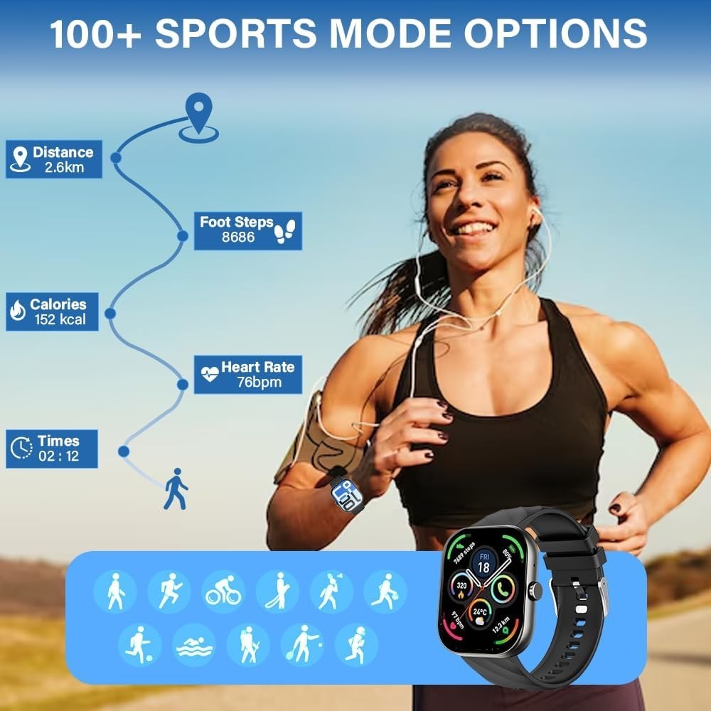 Smart Watch Unisex Fitness Tracker Blood Pressure Heart Rate Sport Watches UK