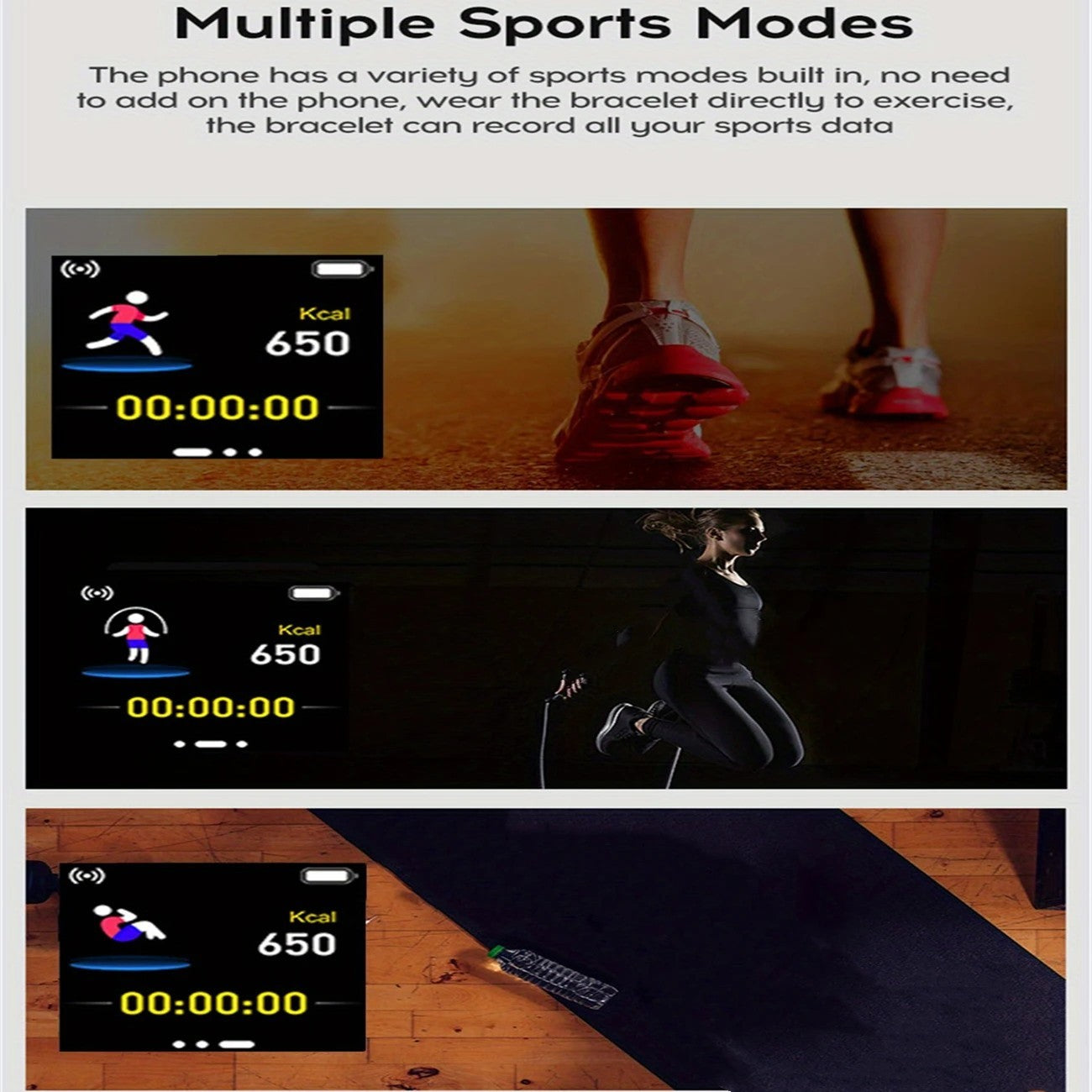 Smart Watch Men Women Fitness Tracker Blood Pressure Heart Rate Sport Watches UK