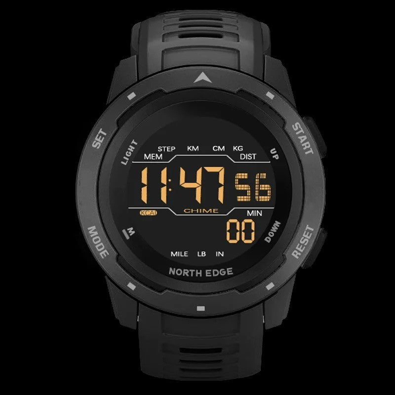 North Edge Digital Waterproof Pedometer Gift Men And Women Smart Watch Fitness