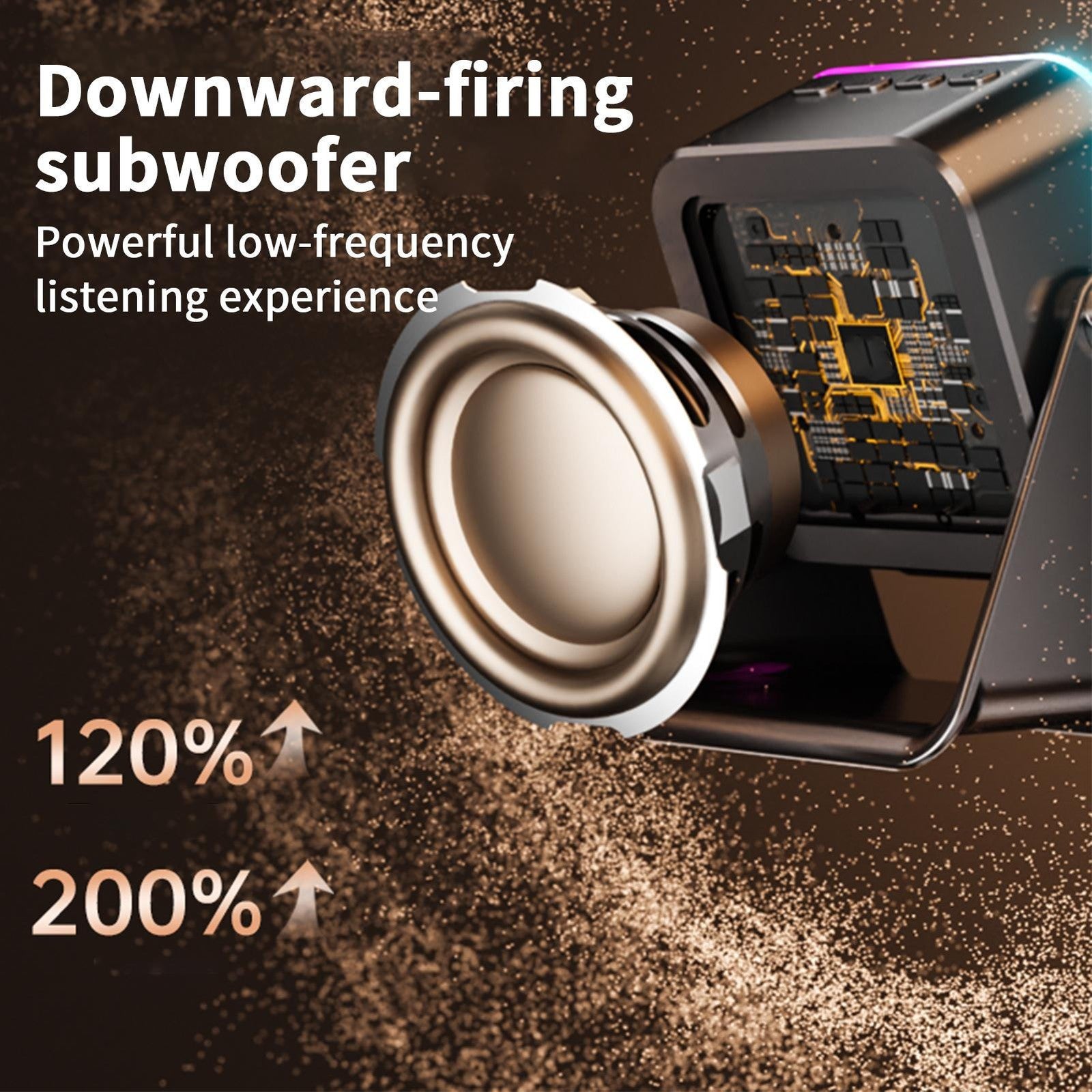 Wireless Induction Speaker 5-in-1 Bluetooth Speaker With Phone Stand