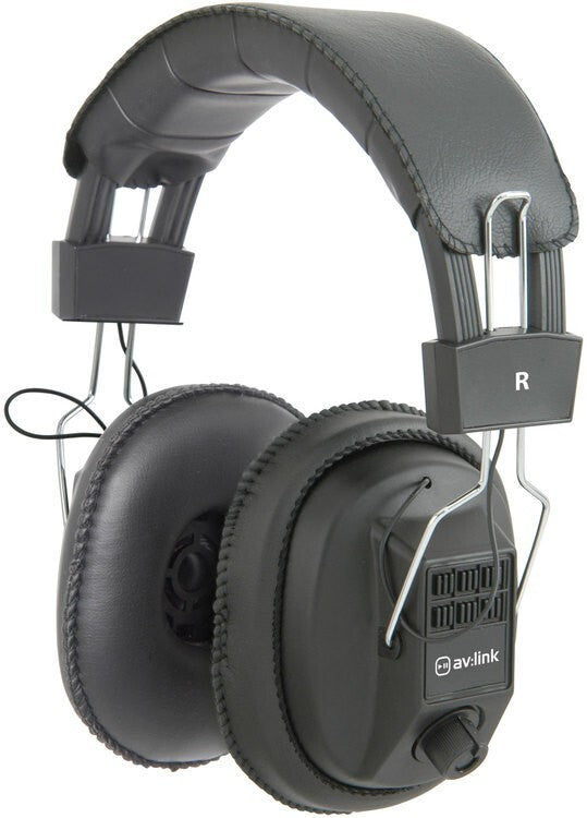 Mono Stereo Full Sized Hifi Padded Audio Over Ear Headphones with Volume Control