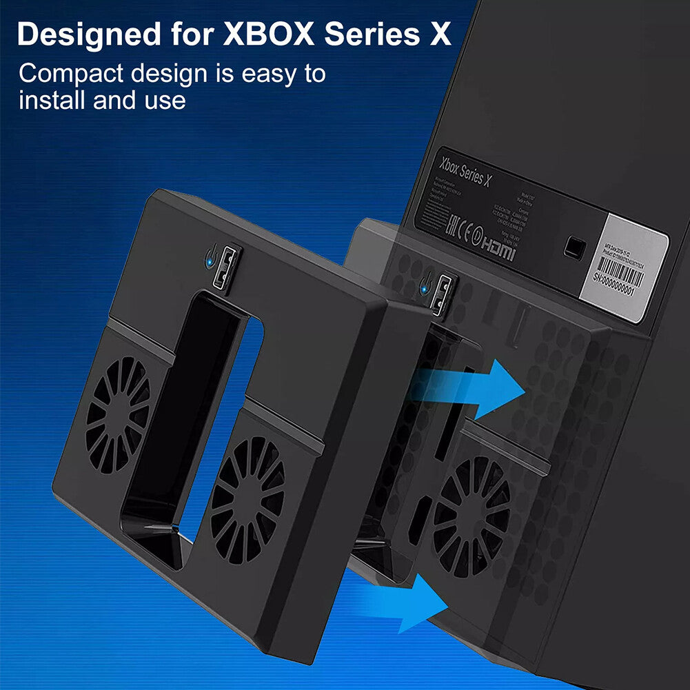 USB Cooling Fan Vertical Stand for Xbox Series X Game Console Cooler Accessories