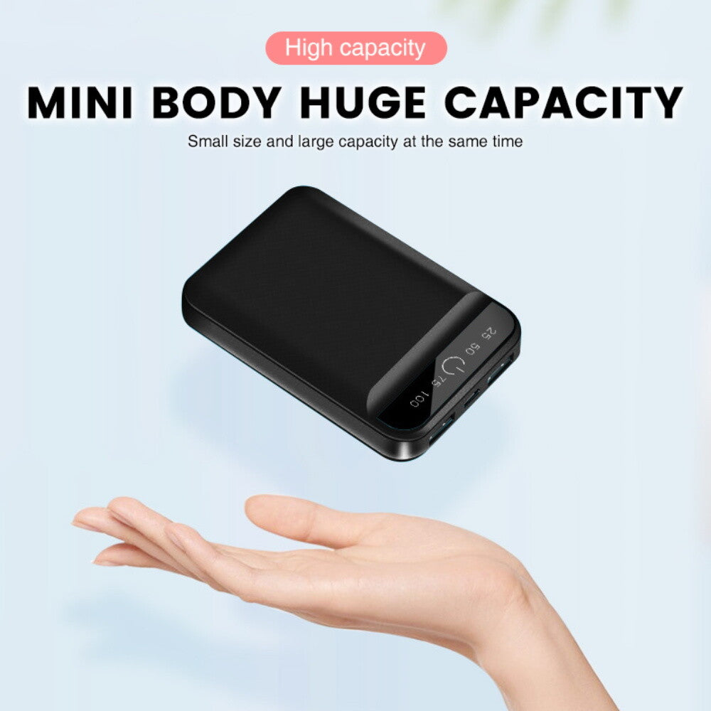 9000000mAh Power Bank Fast Charger Battery Pack Portable 2 USB For Mobile Phone