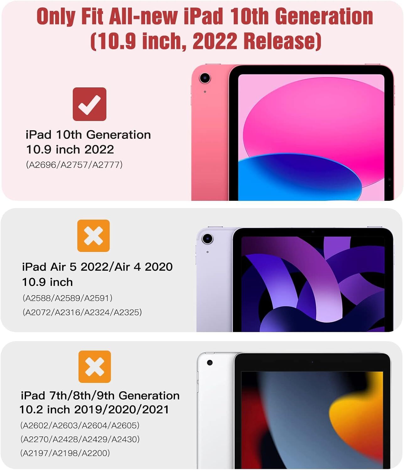 Leather Magnetic Smart Case for Apple iPad